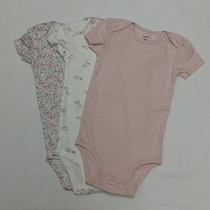 Carter's Girls 24m 3 piece bodysuits-Floral/Pink-New without Tags